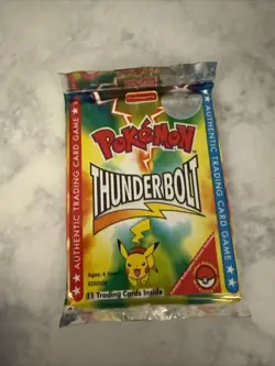 Pokemon Booster Pack Pikachu Thunderbolt Funskool India 2004 Sealed - Image 1