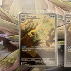 X2 Omanyte 180/165 Pokemon Scarlet & Violet 151 Holo IR - Image 2