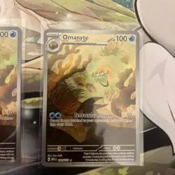 X2 Omanyte 180/165 Pokemon Scarlet & Violet 151 Holo IR - Image 3