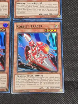 x4 Yugioh TCG ROKKET TRACER SDRR-EN002 Super Rare 1st Edition ROKKET REVOLT -L8 - Image 3