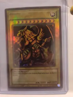 Yugioh 2003 GB1-003 Yu Gi Oh! Winged Dragon Of Ra - Secret Rare - Image 1