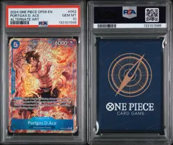 2024 ONE PIECE OP08-052 PORTGAS D. ACE ALTERNATE ART PSA 10 - Image 3
