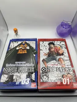 Bandai One Piece Starter Decks st01 and st03 sealed. - Image 1