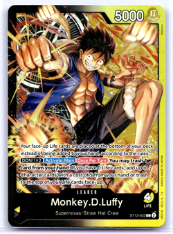 Monkey.D.Luffy ST13-003 L Foil One Piece Ultra Deck: The Three Brothers - Image 1