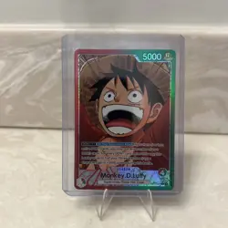One Piece - Monkey D Luffy (Alt Art Leader) OP13-001 - Carrying On His Will NM/M - Image 1