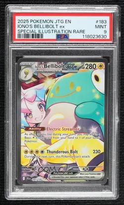 Iono's Bellibolt ex Special Illustration Rare Pokemon Journey Together JTG PSA 9 - Image 1