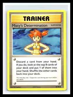 💥 Pokemon TCG XY Evolutions Non Holo 2016 MISTY'S DETERMINATION 80/108 - Image 1