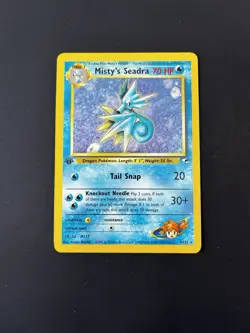 Pokemon Misty’s Seadra 9/132 Gym Heroes 1st Edition Holo RARE - Image 2