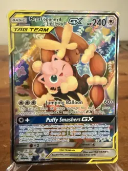 Pokemon TCG Mega Lopunny & Jigglypuff GX Tag Team 226/236 Cosmic Eclipse - Image 1