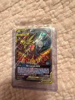 Pokemon Moltres & Zapdos & Articuno GX SM210 Sm Holo Hiddem Fates - Image 1