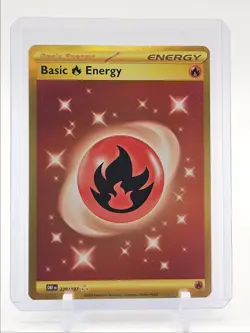 BASIC FIRE ENERGY 2023 POKEMON OBSIDIAN FLAMES HYPER RARE FA 230/197 Q5346 - Image 1