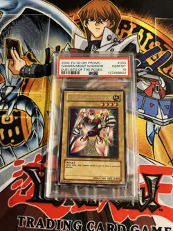 2003 YU-GI-OH! PSA 10 Gamma the Magnet Warrior DOR-003 Duelist of the Roses - Image 1
