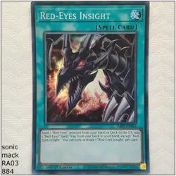 Red-Eyes Insight - RA03-EN061 - 1st Edition Yugioh - Image 1