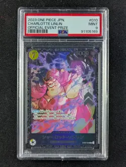 2023 One Piece CHARLOTTE LINLIN #ST07-010 Official Event Prize SR PSA 9 - Image 1