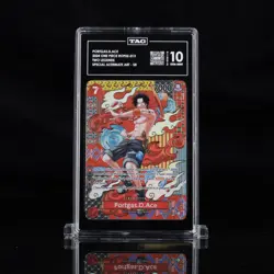 PORTGAS.D.ACE 2024 ONE PIECE TWO LEGENDS #OP02-013 SP ALT ART TAG 10 GEM MINT - Image 1