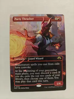 Party Thrasher Borderless Non-Foil NM - Modern Horizons 3 - Image 1