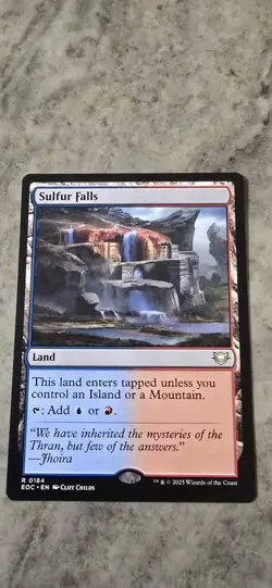 Sulfur Falls Commander: Edge of Eternities Regular Land Rare MTG NM - Image 1