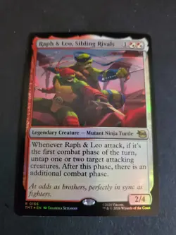 Raph & Leo, Sibling Rivals Teenage Mutant Ninja Turtles - MTG NM Foil - Image 1