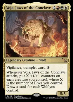 Voja, Jaws of the Conclave - Foil Prerelease Promo MKMP LP MTG - Image 1