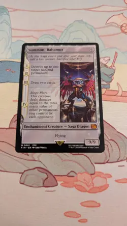 Summon: Bahamut- Final Fantasy Magic the Gathering- M 0001- Non Foil- Mythic NM - Image 1
