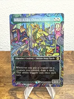 Mikey & Leo, Chaos & Order (Borderless) Teenage Mutant Ninja Turtles Foil - Image 1