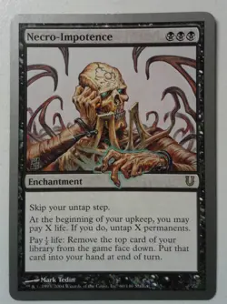 Necro-Impotence *Rare* Magic MtG x1 Unhinged MP - Image 1