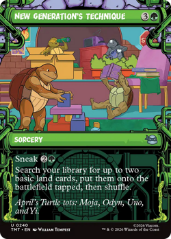 New Generation's Technique (FOIL) x1 - MTG Teenage Mutant Ninja Turtles TMT #240 - Image 1