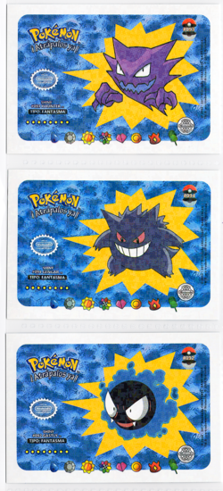 Shiny Pokemon Who’s That Pokemon - GASTLY, HAUNTER, GENGAR * CRACKED ICE HOLO - Image 1