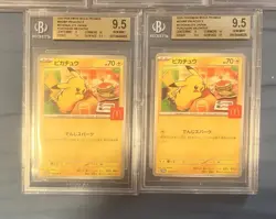 BGS 9.5 Pokemon Japanese McDonald's Pikachu Promo 020/M-P Gem Mint - Image 3