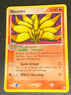 Ninetales 19/108 RARE - EX Power Keppers Pokemon Card - MP - Image 1
