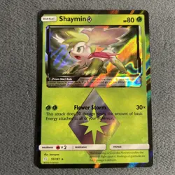 Pokemon TCG Shaymin Prism Star Sun & Moon Team Up 10/181 Holo Holo Rare NM/Mint - Image 1
