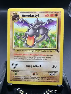 Pokemon Fossil #16/62 Aerodactyl Regular MP - Image 1