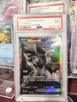 2025 Pokemon Black Bolt BLK 172/086 Zekrom ex Black White Rare PSA 9 - Image 2