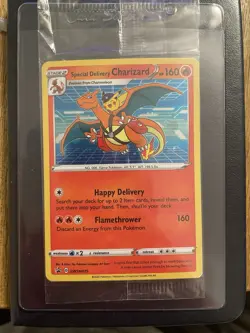 Pokemon TCG Special Delivery Charizard SWSH075 Holo Black Star Promo Sealed - Image 1