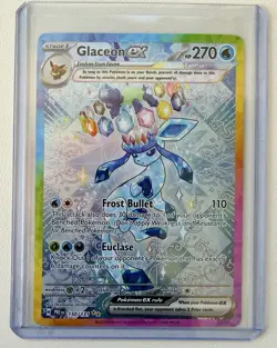 Pokemon TCG Glaceon EX Prismatic Evolutions 150/131 Special Illustration Rare - Image 1
