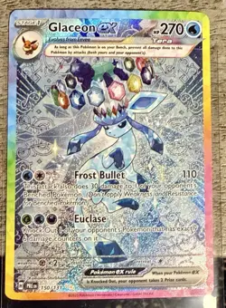 Pokemon TCG Glaceon EX Prismatic Evolutions 150/131 Special Illustration Rare - Image 2