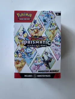 Pokemon Scarlet & Violet Prismatic Evolutions Booster Bundle Box 6 Packs - Image 1