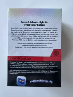 Pokemon Scarlet & Violet Prismatic Evolutions Booster Bundle Box 6 Packs - Image 2