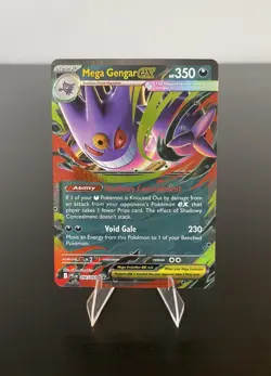 Mega Gengar ex 056/094 Me02: Phantasmal Flames Holo NM Pokemon English - Image 1