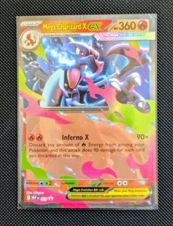 Pokemon Mega Charizard X Ex 029 Mega Evolution Holo Black Star Promo NM - Image 1