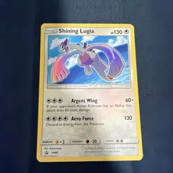 Shining Lugia Holo SM82 Sun & Moon Shining Legends Black Star Promo Pokemon Card - Image 1