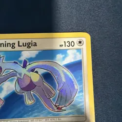 Shining Lugia Holo SM82 Sun & Moon Shining Legends Black Star Promo Pokemon Card - Image 3