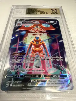 Pokemon TCG Deoxys VMAX GG45 Crown Zenith Galarian Gallery GG BGS 9.5 🤜🧨🔥 - Image 3