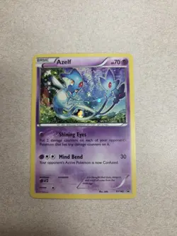 Pokemon Azelf XY142 XY Promo Holo Basic 70 HP Mind Bend Psychic - Image 1