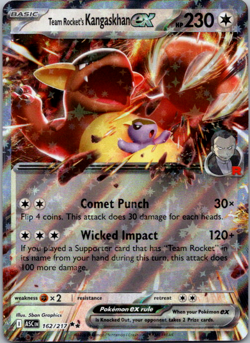 Team Rocket's Kangaskhan ex 162/217 Double Rare ME: Ascended Heroes Pokemon - Image 1