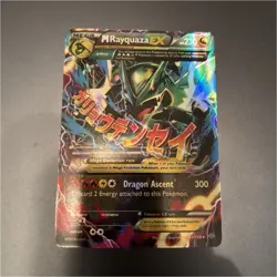 Pokemon M Rayquaza EX Ultra Rare Holo 61/108 Roaring Skies 230 HP Card - Image 1