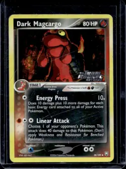 2004 Pokemon EX Team Rocket Returns Dark Magcargo Reverse Holo #38/109 - Image 1