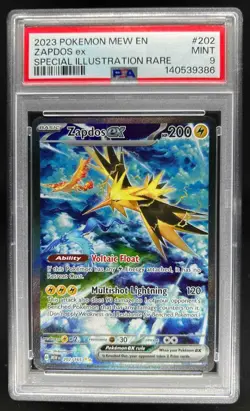 2023 Pokemon SV 151 Zapdos ex #202/165 PSA 9 - Image 1