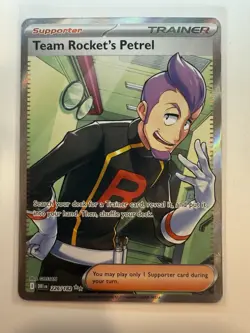 Pokemon TCG-Team Rocket's Petrel 226/182 Ultra Rare Holo Destined Rivals NM - Image 1