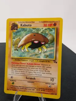 Pokemon TCG Kabuto Unlimited Common Card # 50/62 - Image 1